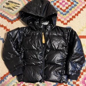Crewcuts Shiny Black Puffer Jacket